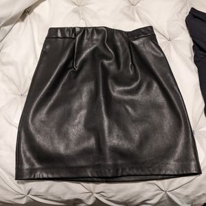 Dynamite Vegan Leather Skirt
